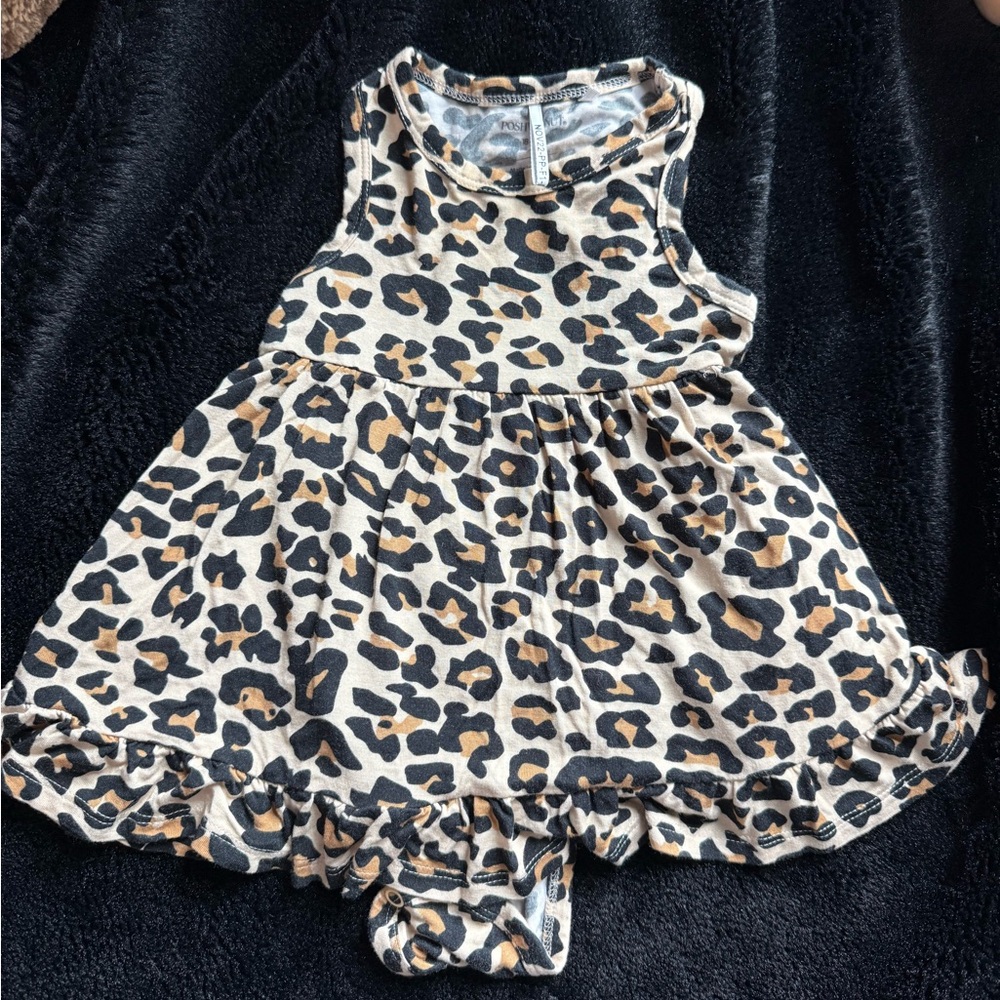 Posh Peanut Leopard Print Bodysuit - Black and Tan